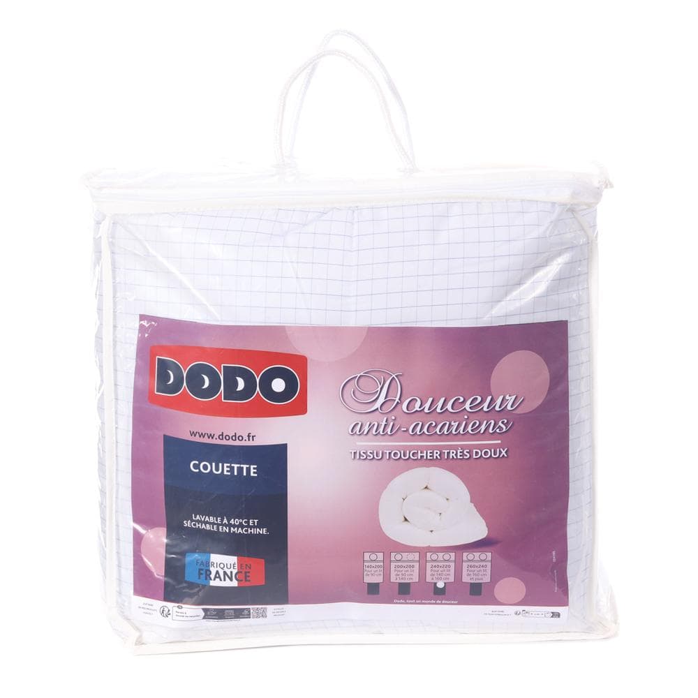 Couette Légère Anti Acarien Blanc Dodo 240x220 1